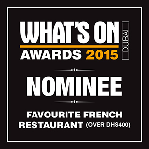2015 Favourite French Restaurant (Over Dhs400) – Nominee